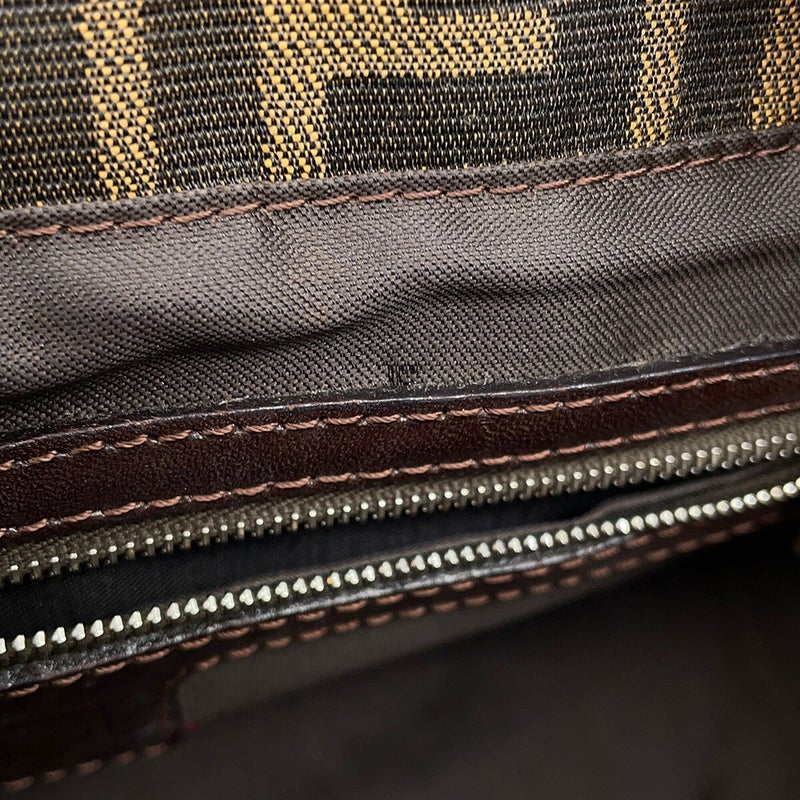 フェンディ ハンドバッグ ズッカ柄 マンマバゲット キャンバス レザー 26693 FENDI