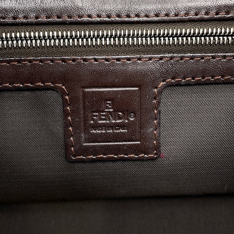 フェンディ ハンドバッグ ズッカ柄 マンマバゲット キャンバス レザー 26693 FENDI