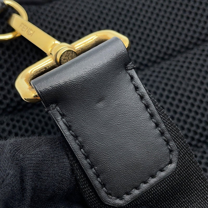 フェンディ ボディバッグ モンスター バグズアイ ナイロン/レザー 7VZ033 FENDI バッグ 黒