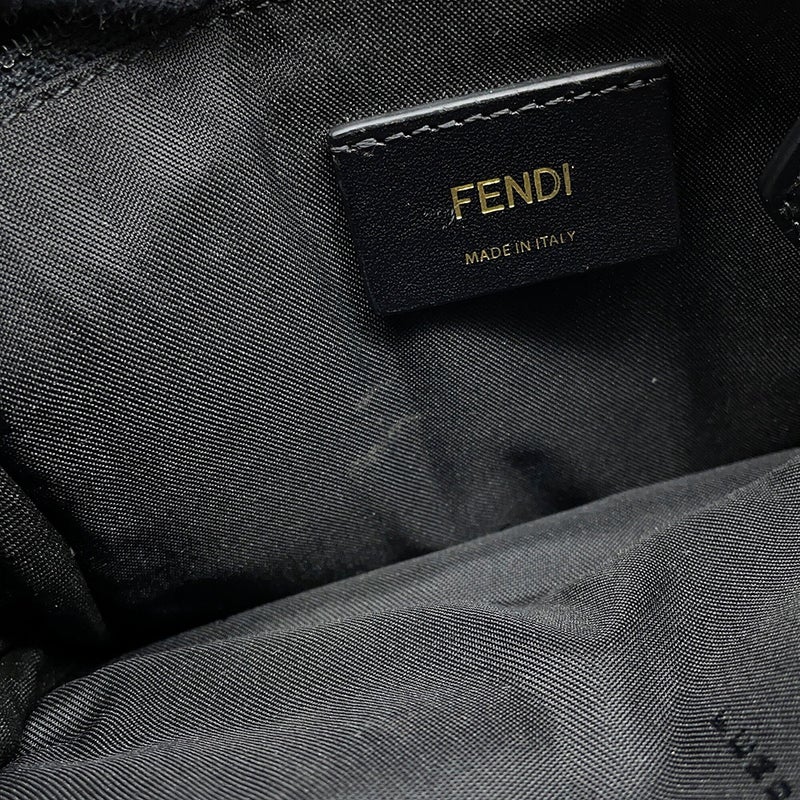 フェンディ ボディバッグ モンスター バグズアイ ナイロン/レザー 7VZ033 FENDI バッグ 黒