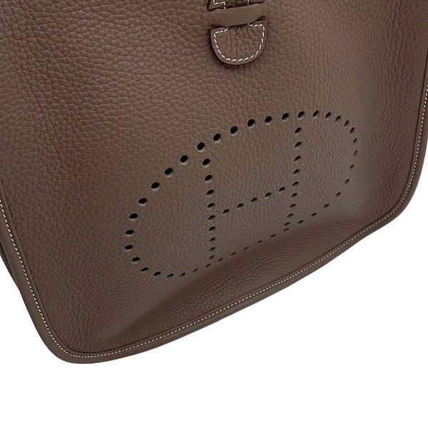 エルメス ショルダーバッグ エブリン3 PM エトゥープ/シルバー金具 トリヨンクレマンス W刻印 HERMES Evelyne