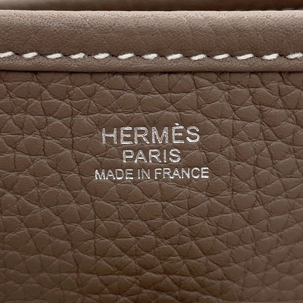 エルメス ショルダーバッグ エブリン3 PM エトゥープ/シルバー金具 トリヨンクレマンス W刻印 HERMES Evelyne