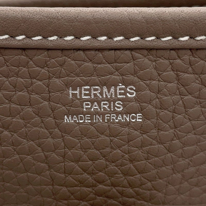 エルメス ショルダーバッグ エブリン3 PM エトゥープ/シルバー金具 トリヨンクレマンス W刻印 HERMES Evelyne