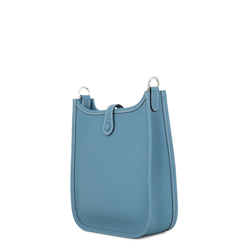 エルメス ショルダーバッグ エブリンTPM 111cm ニューブルージーン/シルバー金具 トリヨンクレマンス G刻印 HERMES Evelyne
