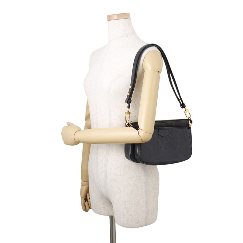 ルイヴィトン ショルダーバッグ モノグラム・アンプラント ミュルティ・ポシェット・アクセソワール M80399 LOUIS VUITTON 黒 ブラック