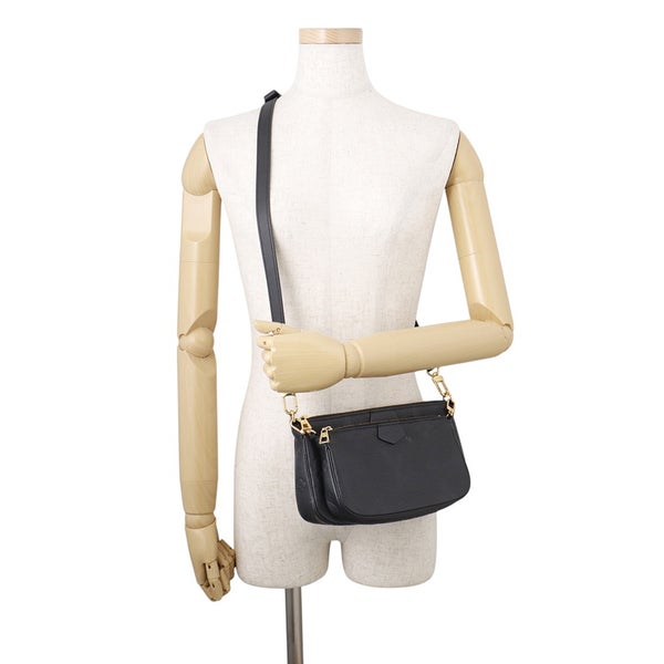 ルイヴィトン ショルダーバッグ モノグラム・アンプラント ミュルティ・ポシェット・アクセソワール M80399 LOUIS VUITTON 黒 ブラック