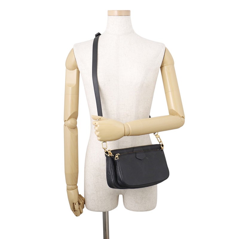 ルイヴィトン ショルダーバッグ モノグラム・アンプラント ミュルティ・ポシェット・アクセソワール M80399 LOUIS VUITTON 黒 ブラック