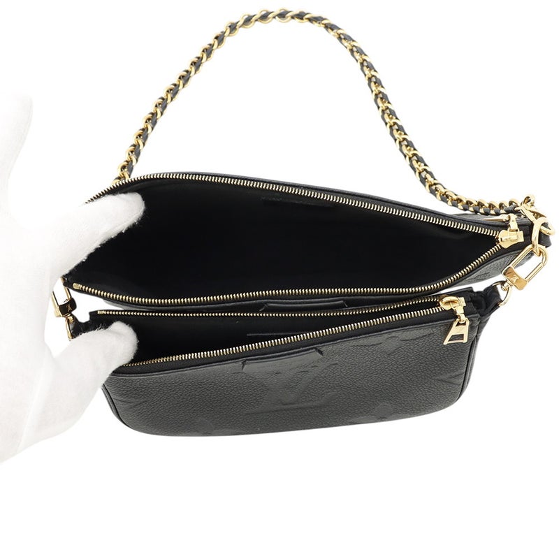 ルイヴィトン ショルダーバッグ モノグラム・アンプラント ミュルティ・ポシェット・アクセソワール M80399 LOUIS VUITTON 黒 ブラック