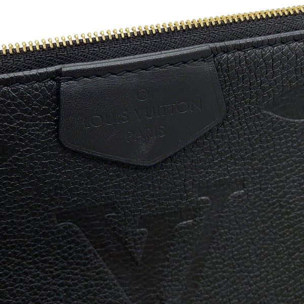 ルイヴィトン ショルダーバッグ モノグラム・アンプラント ミュルティ・ポシェット・アクセソワール M80399 LOUIS VUITTON 黒 ブラック