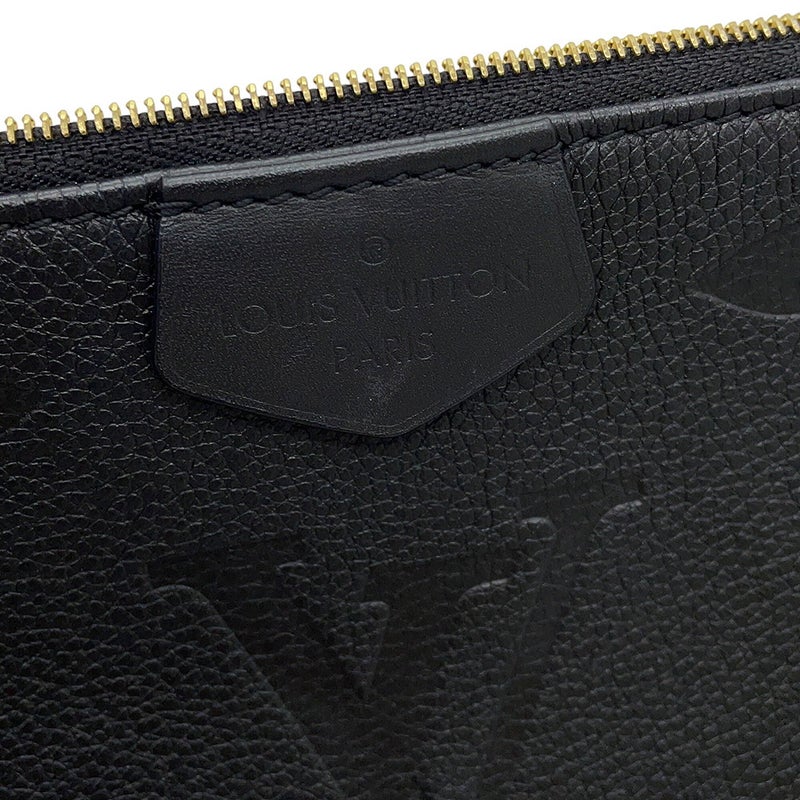 ルイヴィトン ショルダーバッグ モノグラム・アンプラント ミュルティ・ポシェット・アクセソワール M80399 LOUIS VUITTON 黒 ブラック