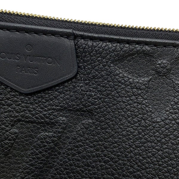 ルイヴィトン ショルダーバッグ モノグラム・アンプラント ミュルティ・ポシェット・アクセソワール M80399 LOUIS VUITTON 黒 ブラック