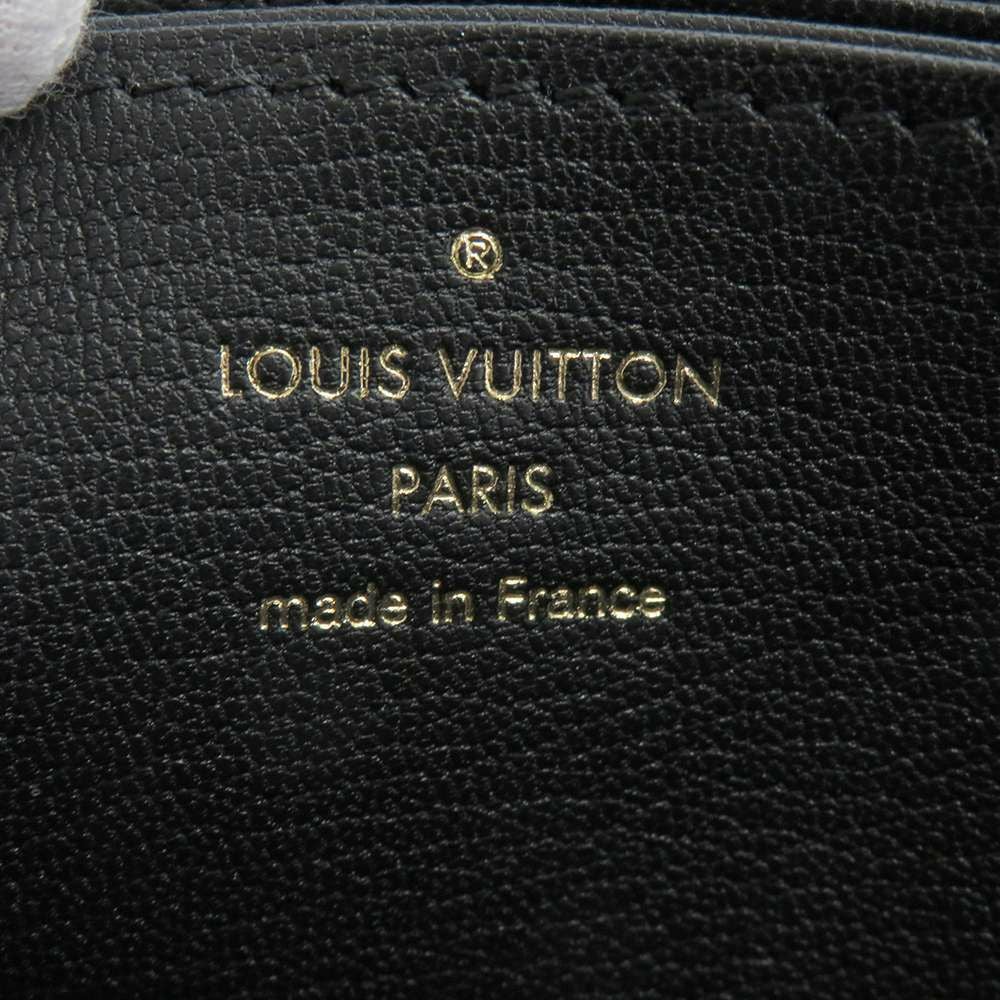 Louis Vuitton ブラックレザー 長財布 ルイヴィトン 長財布 パイソン ジッピーウォレット N80686 LOUIS