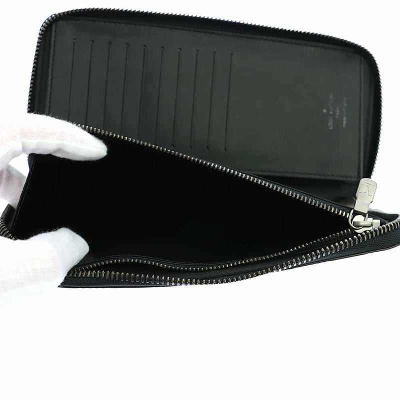 ルイヴィトン 長財布 ダミエ・アンフィニ ジッピーウォレット・ヴェルティカル N63548 LOUIS VUITTON オニキス