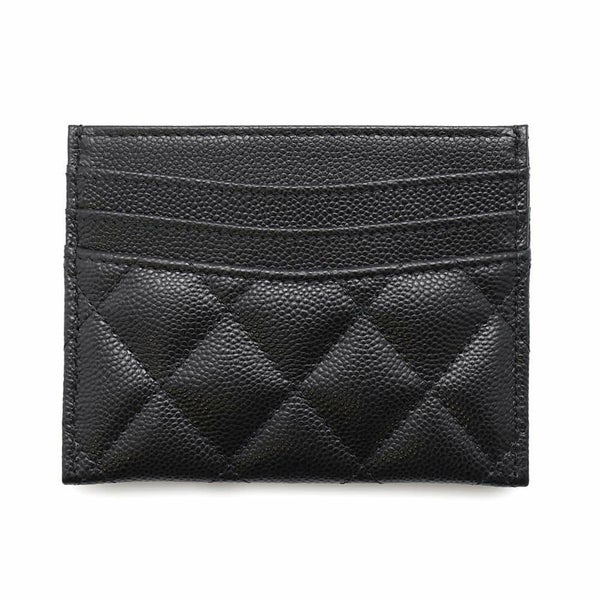 シャネル カードケース クラシック マトラッセ ココマーク キャビアスキン AP4472 CHANEL パスケース 名刺入れ 黒