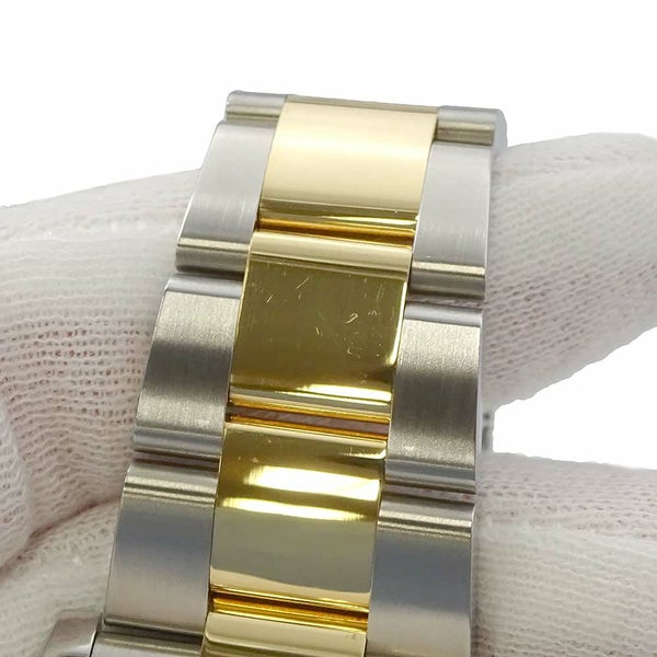 ロレックス デイトジャスト 41 SS/K18YG 126303G ROLEX 腕時計 黒文字盤 10Pダイヤ