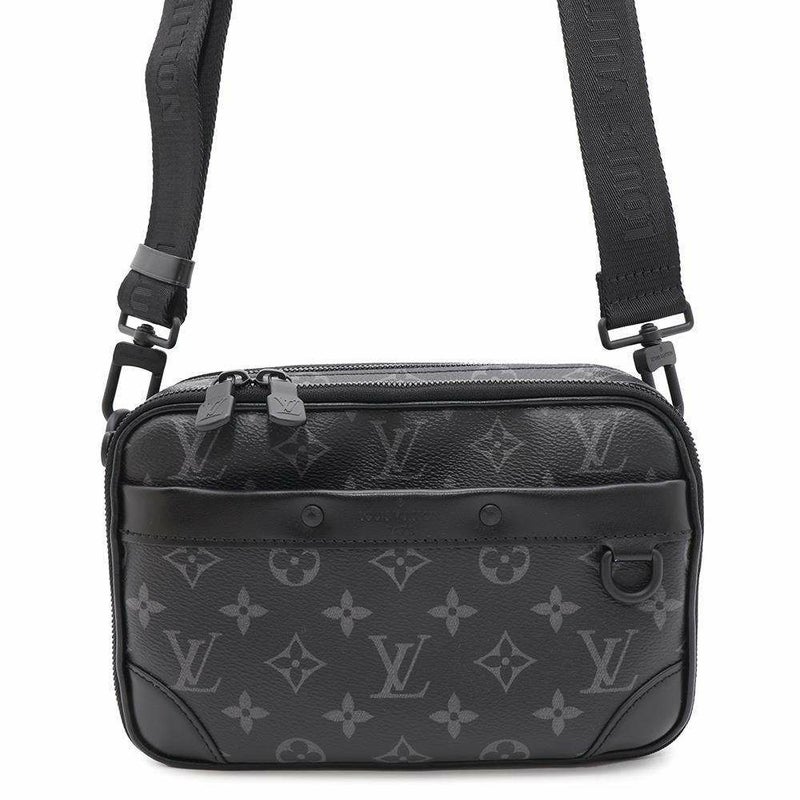 ルイヴィトン ショルダーバッグ モノグラム・エクリプス アルファ・メッセンジャー M46955 ヴィトン ブラック 黒