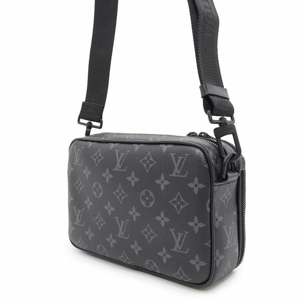 ルイヴィトン ショルダーバッグ モノグラム・エクリプス アルファ・メッセンジャー M46955 ヴィトン ブラック 黒