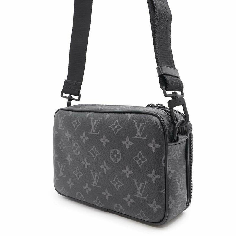 ルイヴィトン ショルダーバッグ モノグラム・エクリプス アルファ・メッセンジャー M46955 ヴィトン ブラック 黒