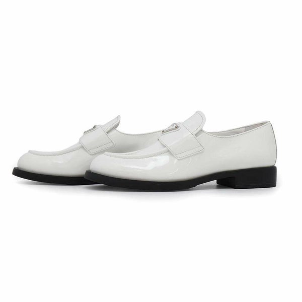 プラダ ローファー パテント レディースサイズ36 1D329N PRADA 靴 白