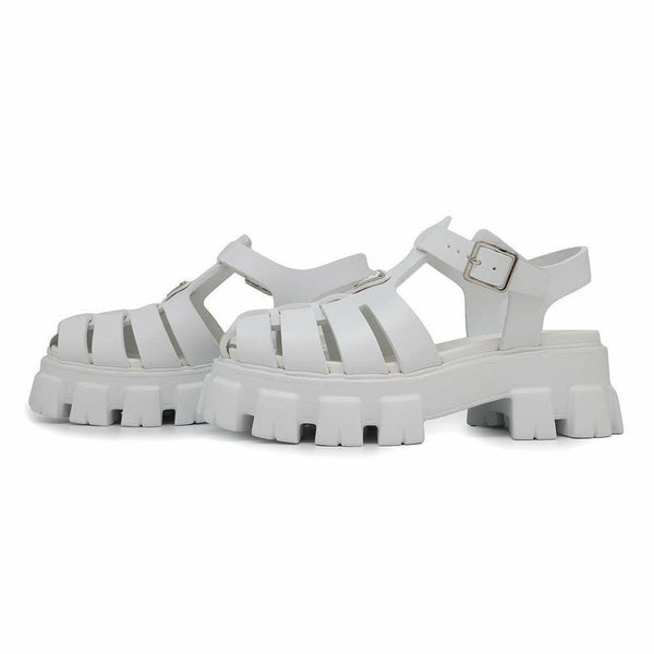 プラダ サンダル モノリス ラバー メンズサイズ6 2X3083 PRADA 靴 白