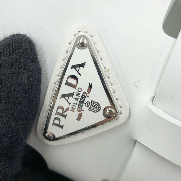 プラダ サンダル モノリス ラバー メンズサイズ6 2X3083 PRADA 靴 白