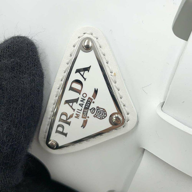 プラダ サンダル モノリス ラバー メンズサイズ6 2X3083 PRADA 靴 白