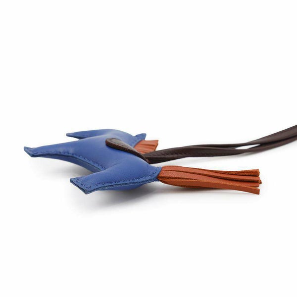 エルメス バッグチャーム ロデオPM ブルーフランス/カーネリアン/ルージュセリエ ラムスキン U刻印