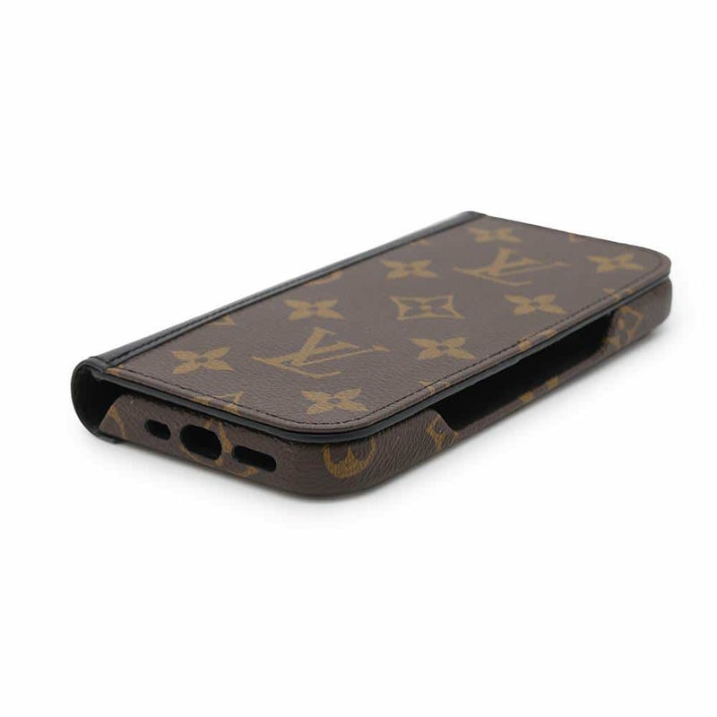 ルイヴィトン iPhoneケース モノグラム IPHONE 16 PRO・フォリオ M12539 LOUIS VUITTON ブラック 黒