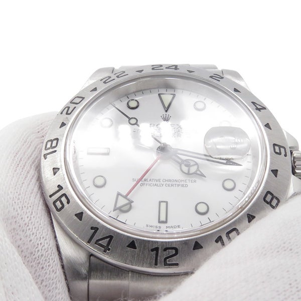 ロレックス エクスプローラー2 F番 16570 ROLEX 腕時計 白文字盤
