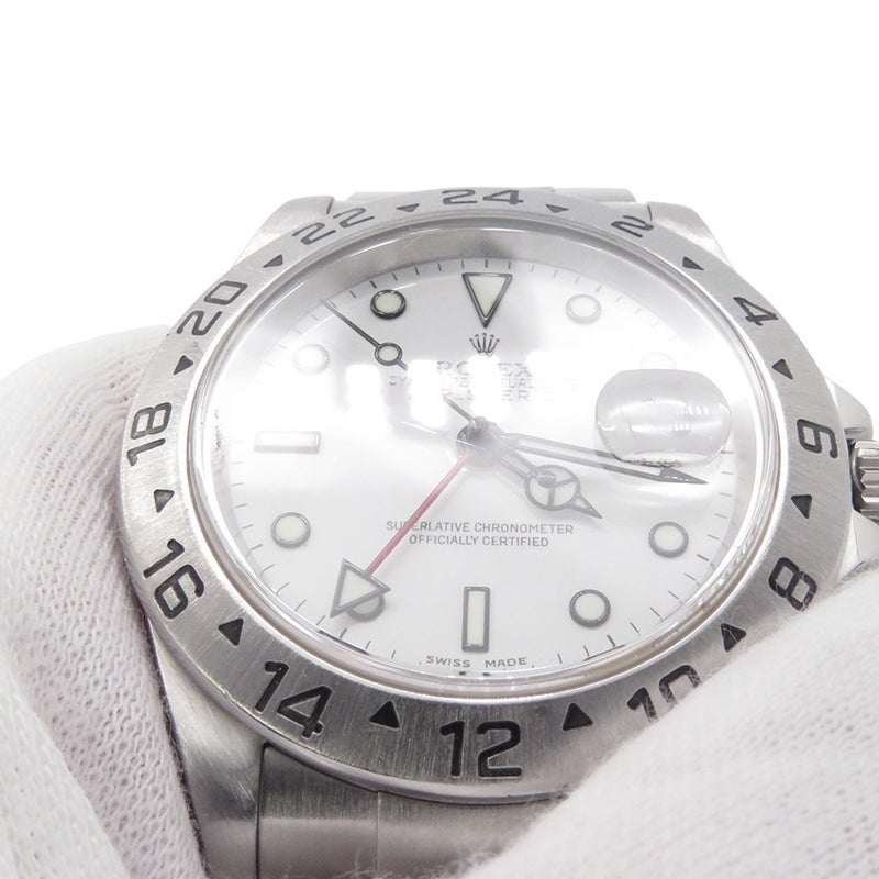 ロレックス エクスプローラー2 F番 16570 ROLEX 腕時計 白文字盤