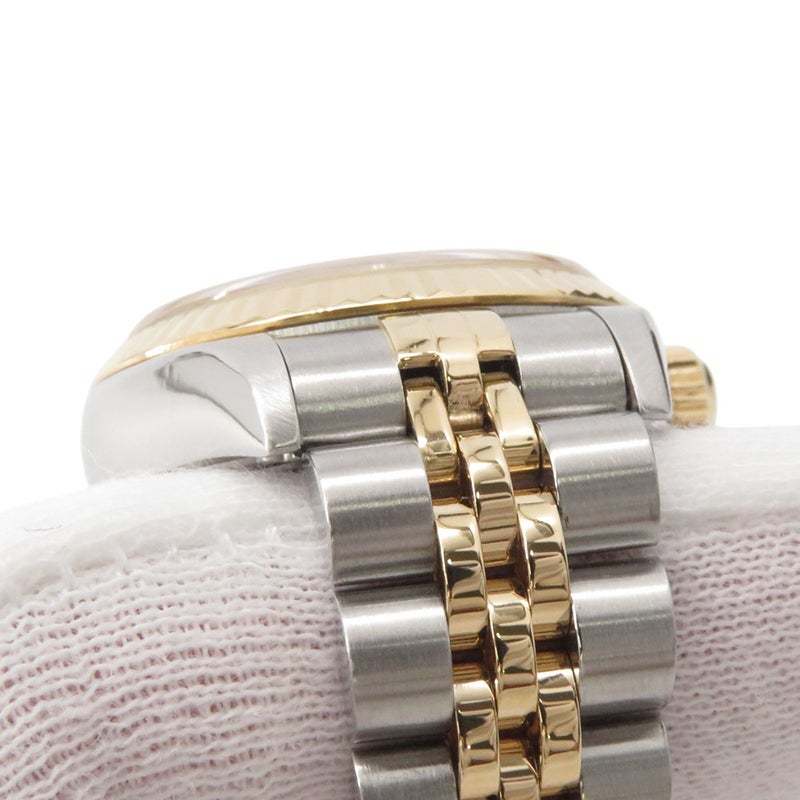 ロレックス デイトジャスト SS/K18YGイエローゴールド 10Pダイヤ P番 179173G ROLEX 腕時計 シルバー文字盤 コンピューター