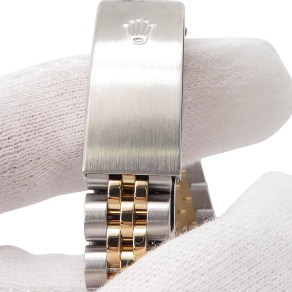 ロレックス デイトジャスト SS/K18YGイエローゴールド 10Pダイヤ P番 179173G ROLEX 腕時計 シルバー文字盤 コンピューター