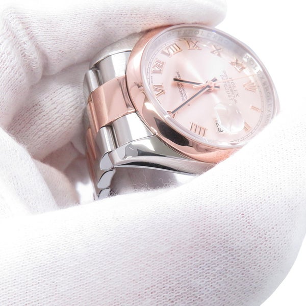 ロレックス デイトジャスト SS/K18PGピンクゴールド D番 116201 ROLEX  腕時計 ピンク文字盤
