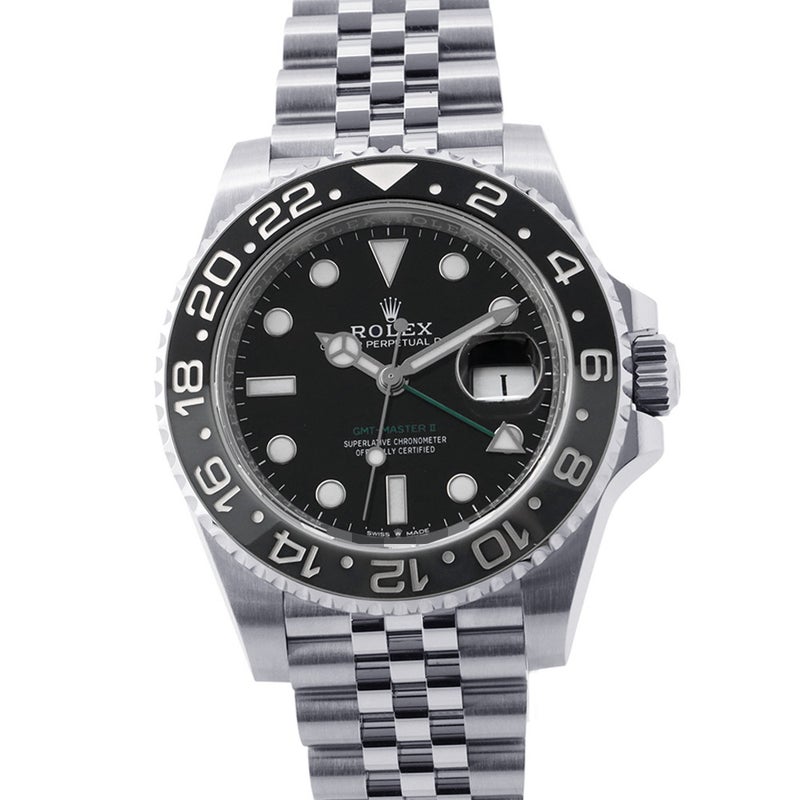 ロレックス GMTマスター2 ランダムシリアル ルーレット 126710GRNR ROLEX 腕時計 黒文字盤