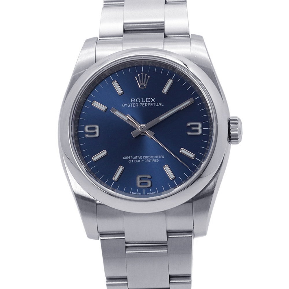 ロレックス オイスターパーペチュアル36 ランダムシリアル ルーレット 116000 ROLEX 腕時計 ウォッチ ブルー文字盤 ロレックス オイスターパーペチュアル36 ランダムシリアル ルーレット