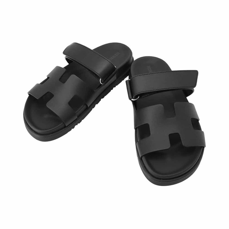 エルメス サンダル シプレ カーフレザー レディースサイズ36 HERMES 靴 黒