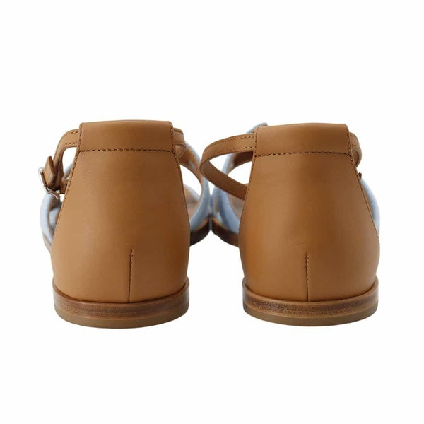 エルメス サンダル サントリーニ デニム レディースサイズ38 HERMES 靴