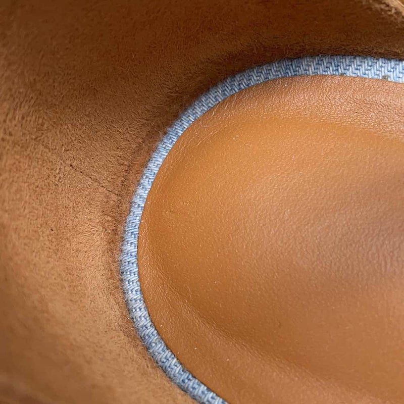 エルメス サンダル サントリーニ デニム レディースサイズ38 HERMES 靴