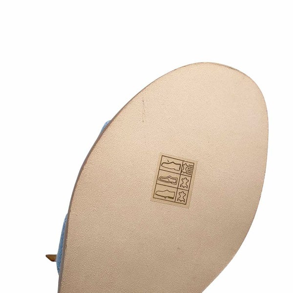 エルメス サンダル サントリーニ デニム レディースサイズ38 HERMES 靴