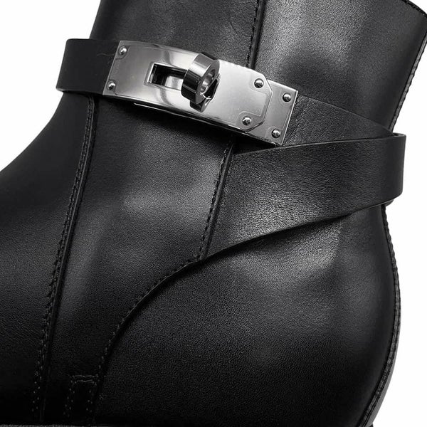 エルメス ブーツ ネオ レディースサイズ36 HERMES 靴 ショートブーツ 黒