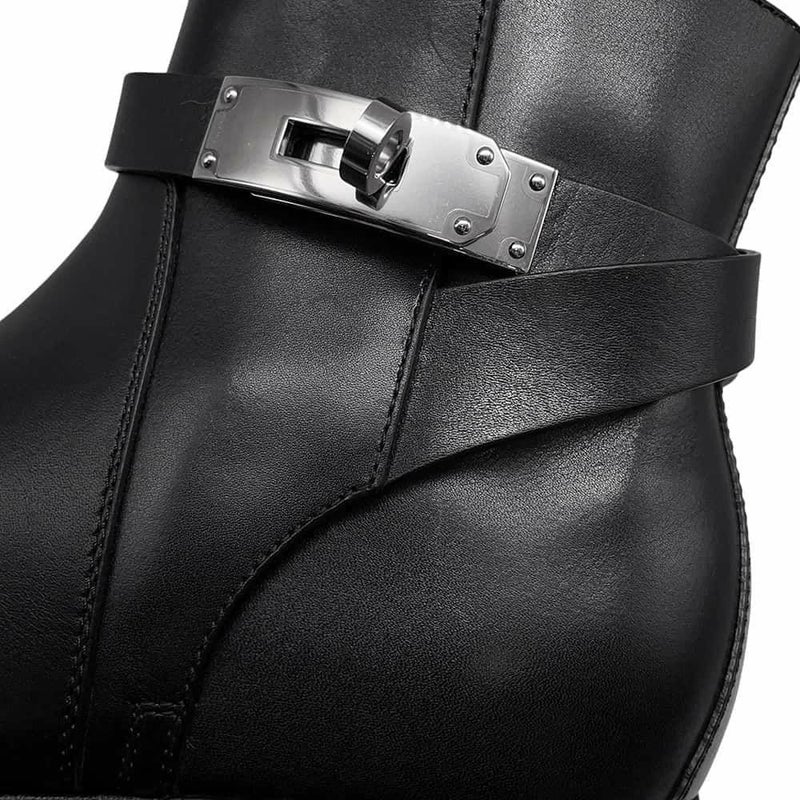 エルメス ブーツ ネオ レディースサイズ36 HERMES 靴 ショートブーツ 黒