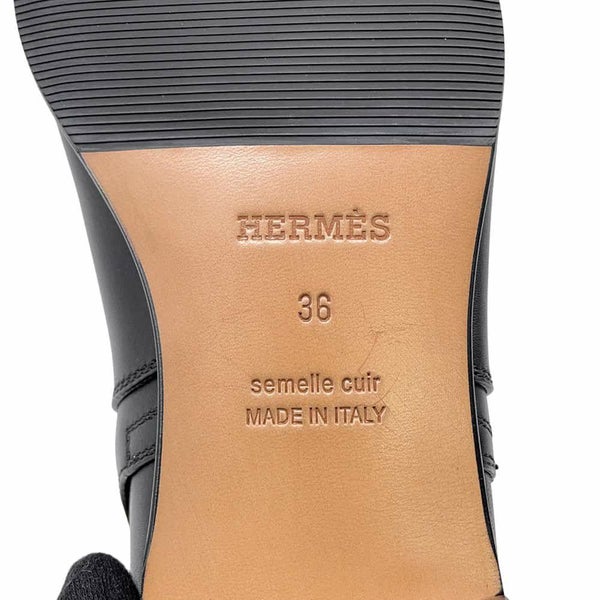 エルメス ブーツ ネオ レディースサイズ36 HERMES 靴 ショートブーツ 黒