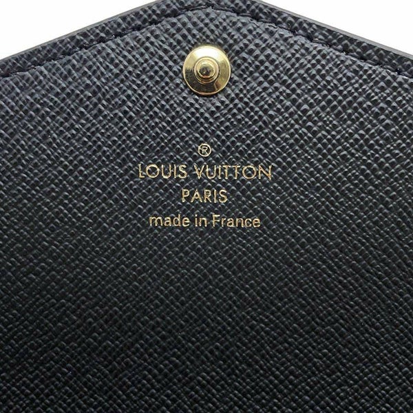 ルイヴィトン 長財布 モノグラム・ジャイアント ポルトフォイユ・サラ M80726 ブラック 黒 イニシャル入り