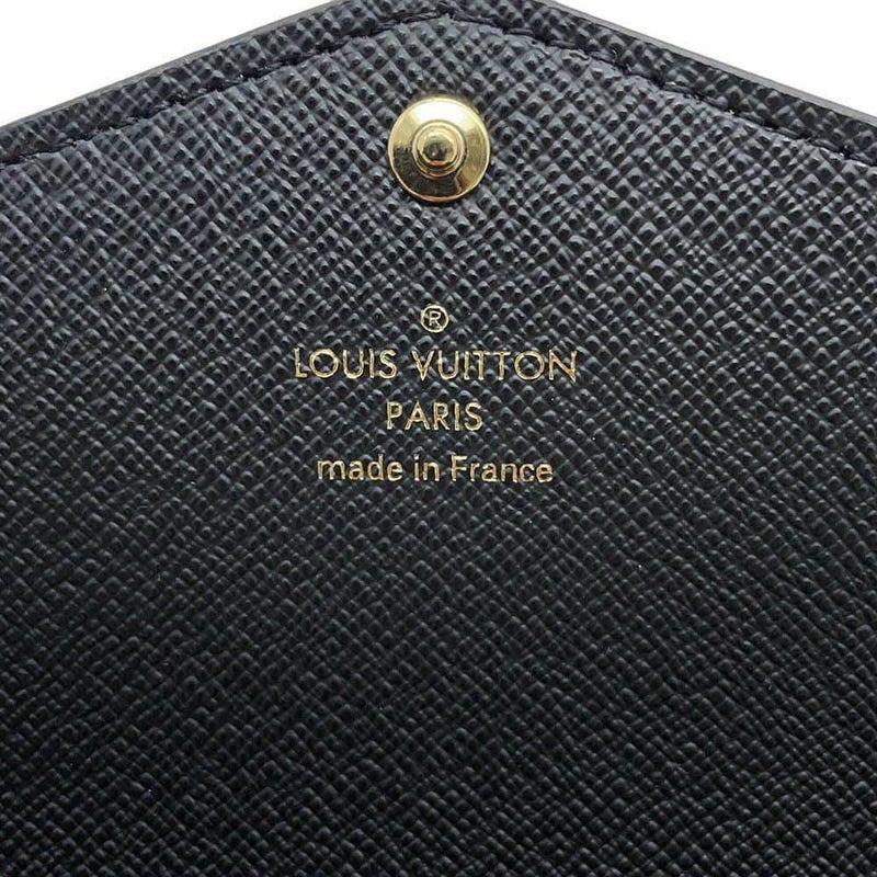 ルイヴィトン 長財布 モノグラム・ジャイアント ポルトフォイユ・サラ M80726 ブラック 黒 イニシャル入り