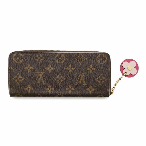 ルイヴィトン 長財布 モノグラム ポルトフォイユ・クレマンス M64201 LOUIS VUITTON ヴィトン 財布 フラワーチャーム付き