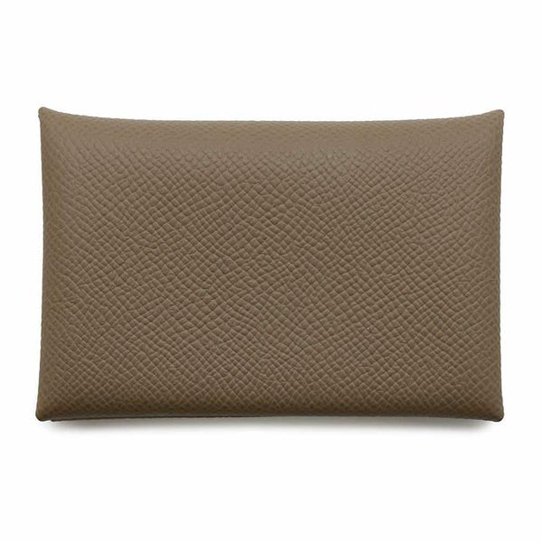 エルメス カードケース カルヴィ エトゥープ エプソン B刻印 HERMES 名刺入れ
