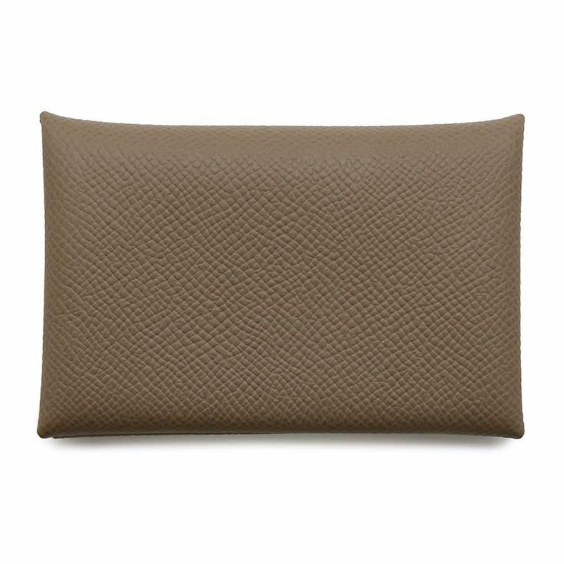 エルメス カードケース カルヴィ エトゥープ エプソン B刻印 HERMES 名刺入れ