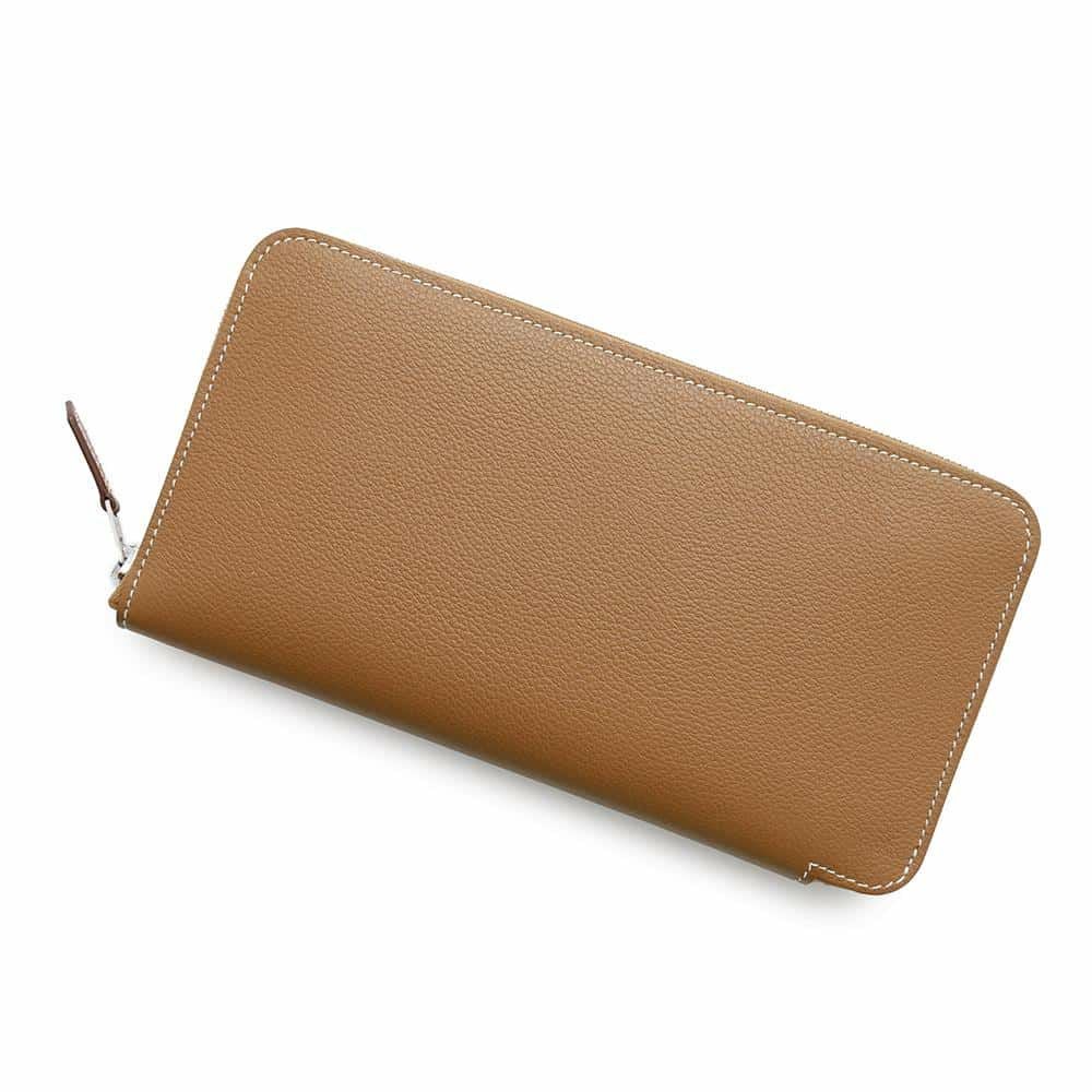 エルメス 長財布 アザップロング シルクイン ゴールド/シルバー金具