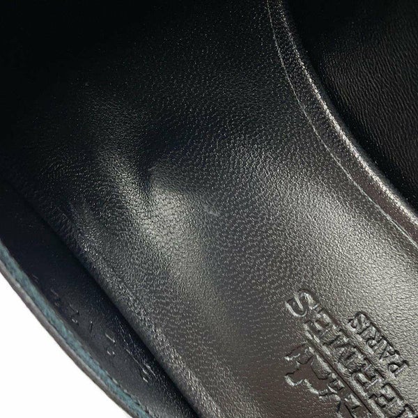 エルメス ミュール オズ OZ シェブルミゾル レディースサイズ36 1/2 HERMES 靴 黒 シェーヴル