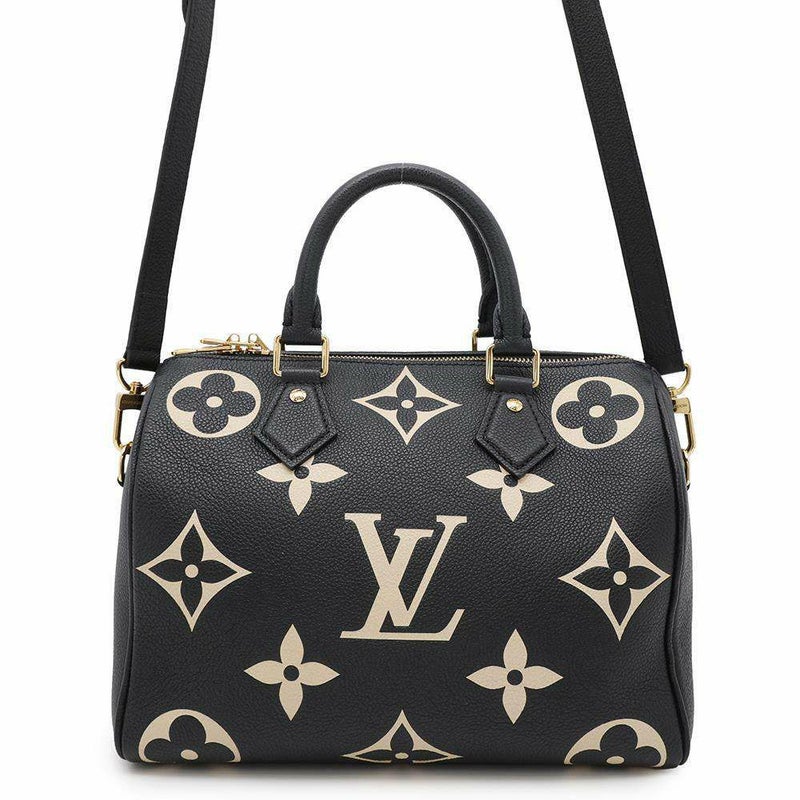 ルイヴィトン ハンドバッグ バイカラーモノグラム・アンプラント スピーディ・バンドリエール25 M58947 2way 黒 ブラック